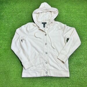 Vintage Ralph Lauren Jeans Co. Hoodie Women's SM LRL Cream Lace Lined Hood